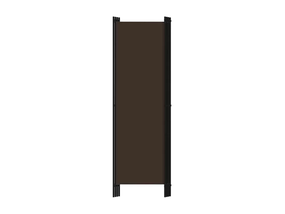 Cloison de séparation 4 panneaux Marron 200x180 cm