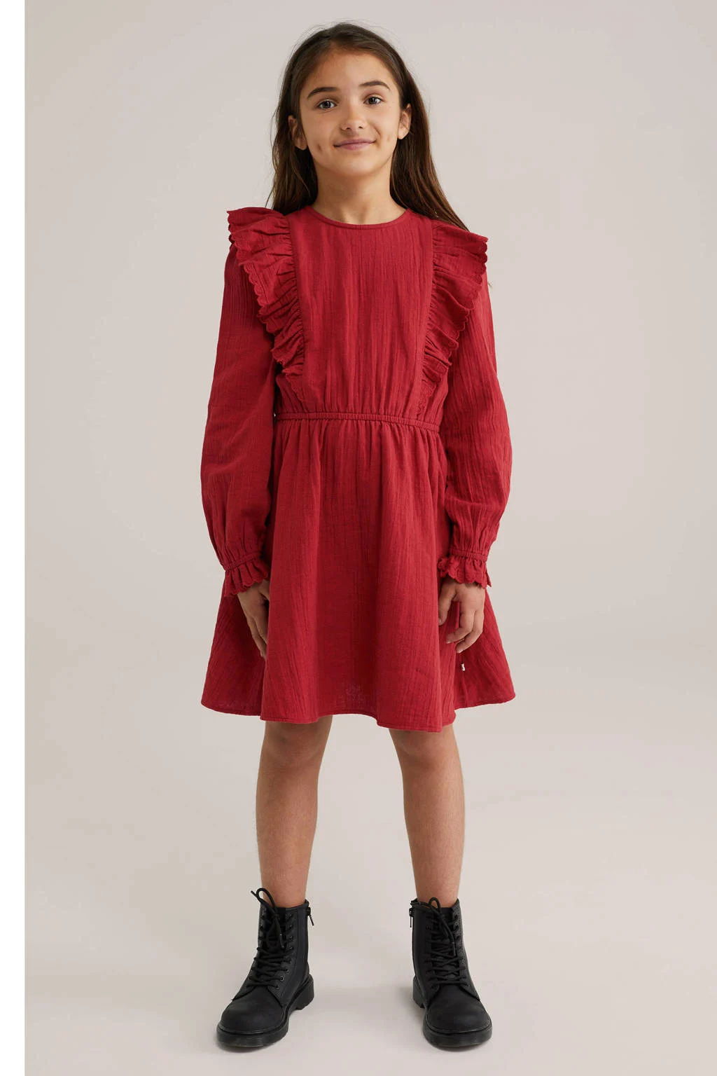 WE Fashion korte jurk rood