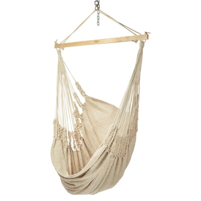 Hängesessel Baumwolle, Beige