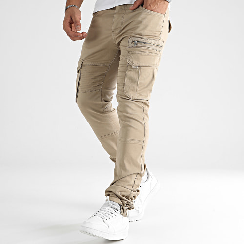 Lot De 2 Pantalons Cargo 1749 1845 Beige Gris