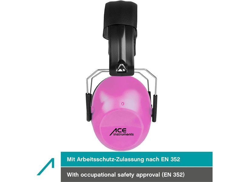 ACE SHH…! Gehörschutz ACE SHH EN 352-1 Zertifiziert, -26dB, Einstellbarer Kindergehörschutz