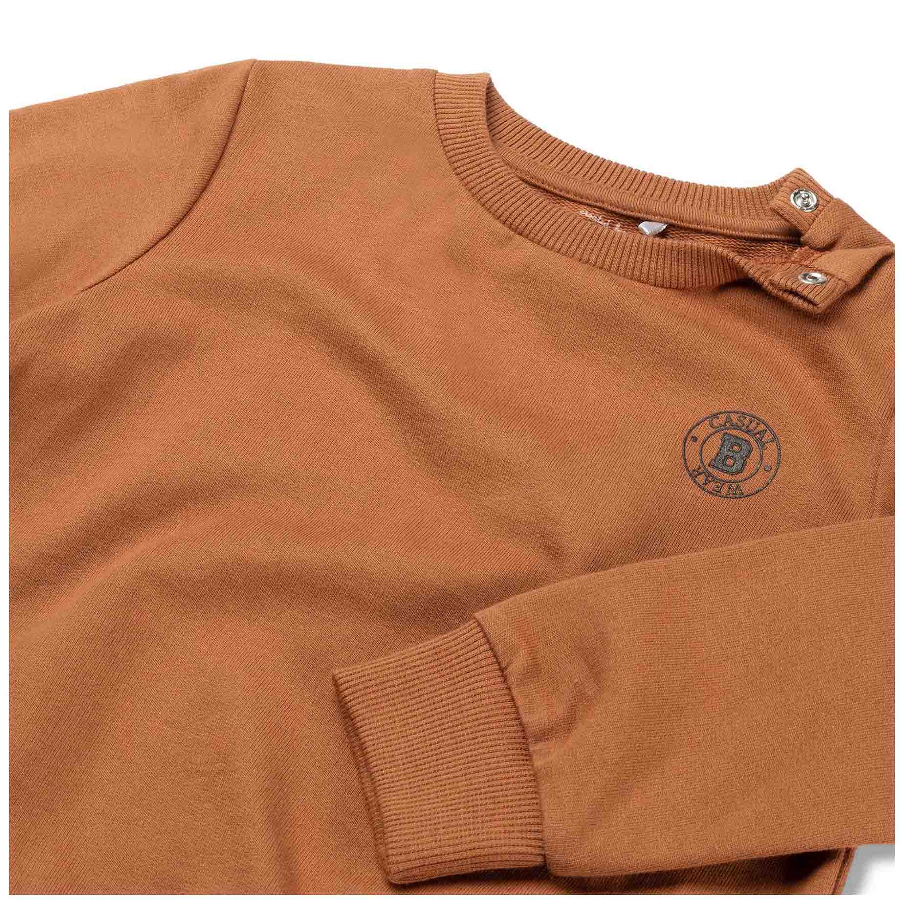 Prénatal baby sweater lange mouwen effen oranje