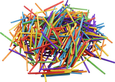 Tændstikker - L 5 CM - Assorterede Farver - 500 G - 4300 Stk