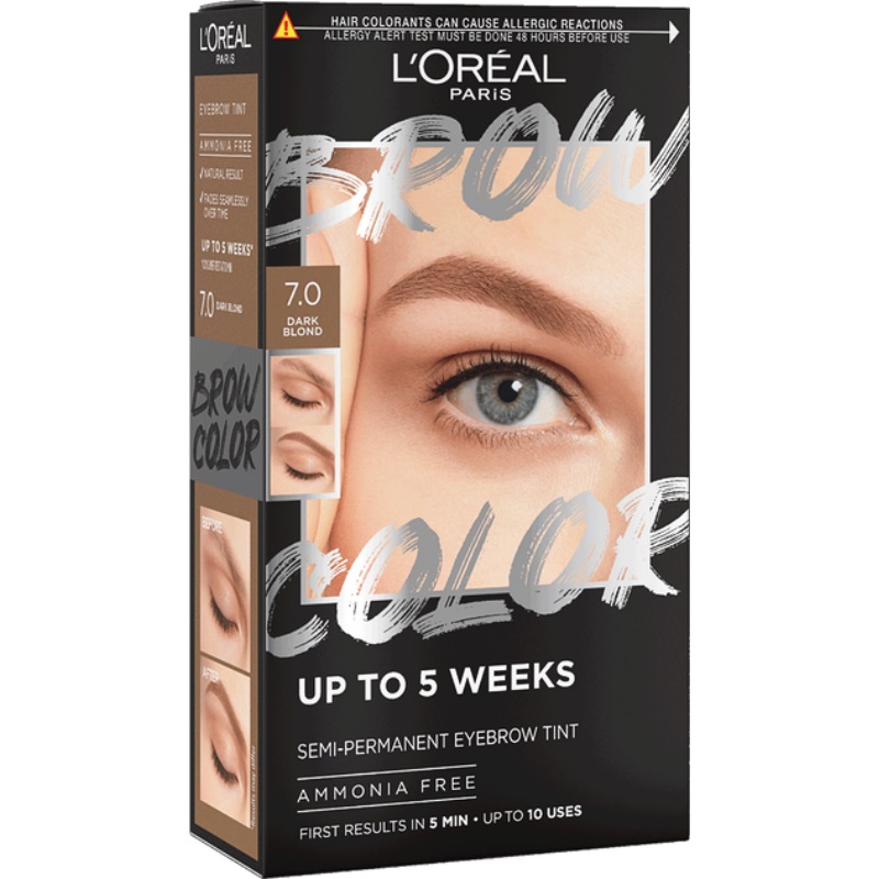L’Oréal Eyebrow Brow Tint Kit 7.0 Dark Blonde (1 stuk)