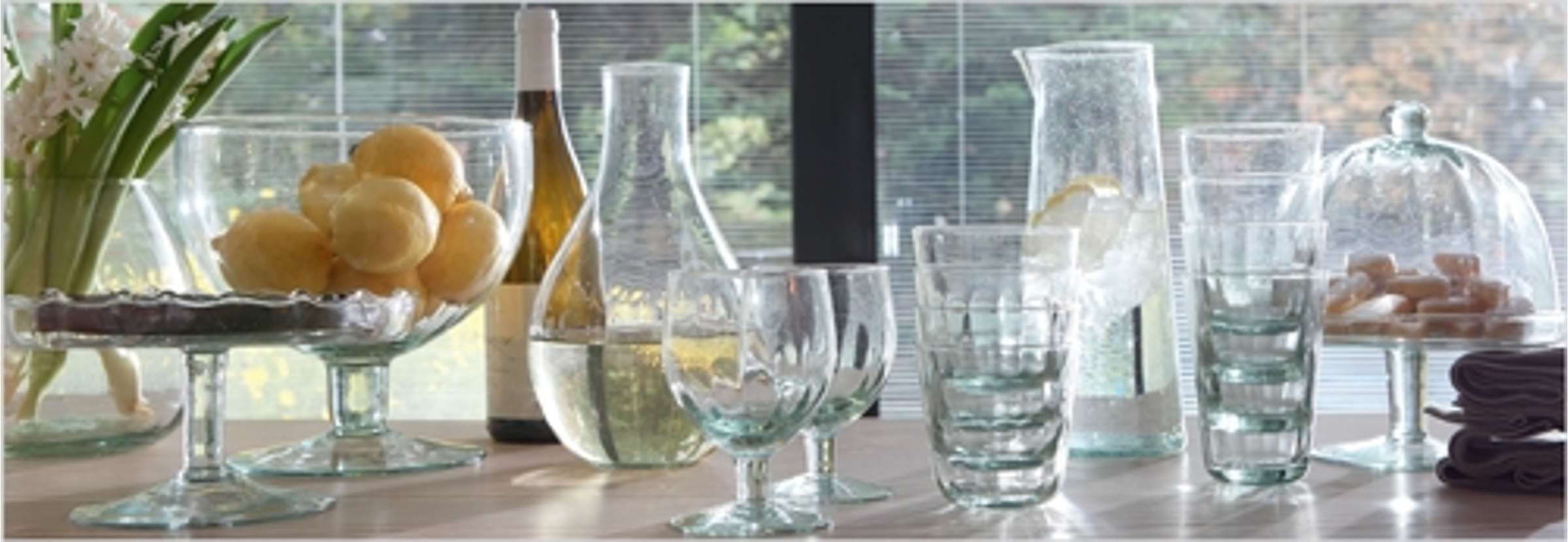 L.S.A. Mia Drinken Recycled Waterglaz