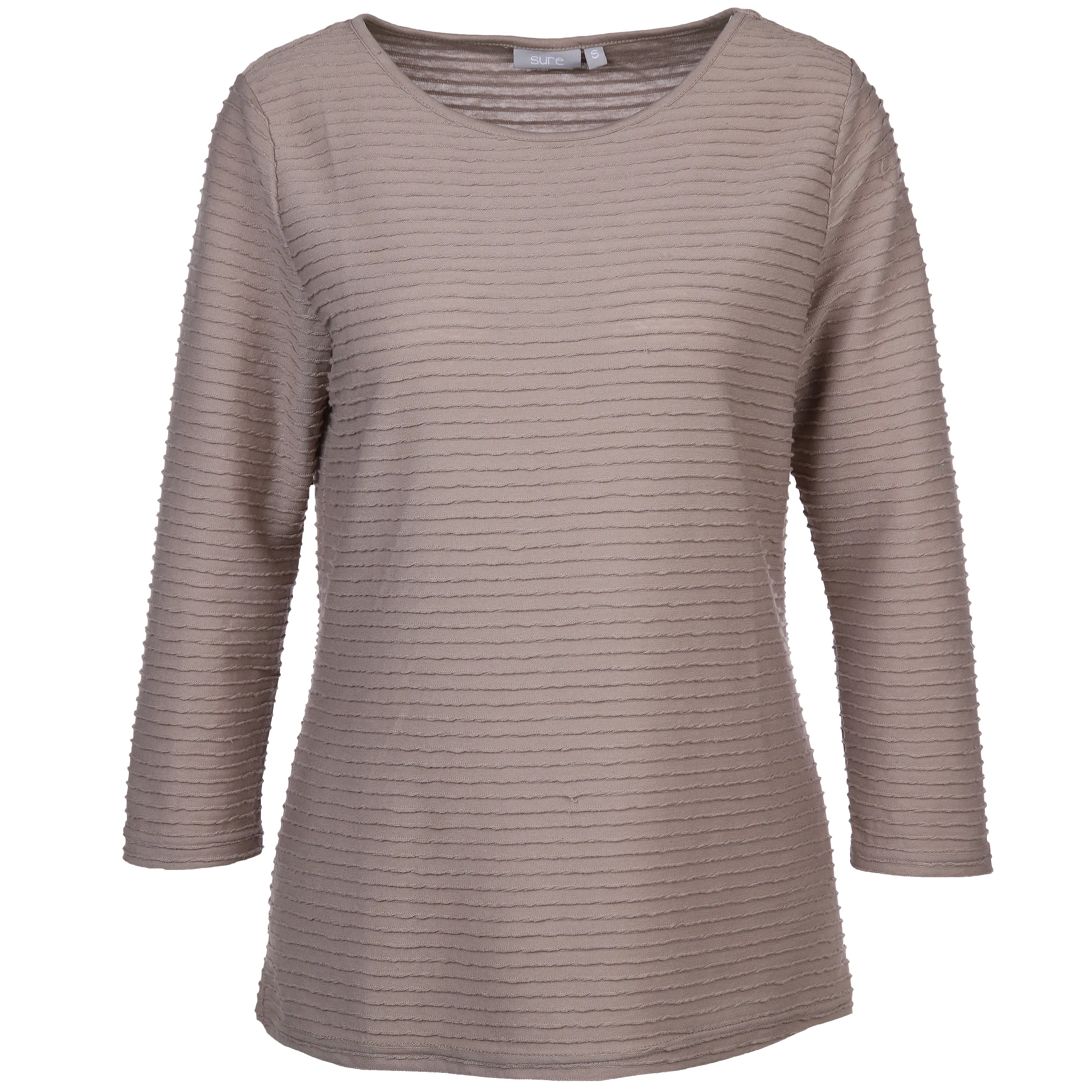 Damen Strukturshirt mit 3/4 Arm