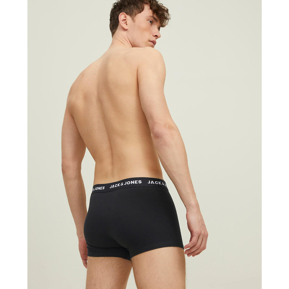 JACK & JONES<br>Conjunto de 10 cuecas boxer lisas