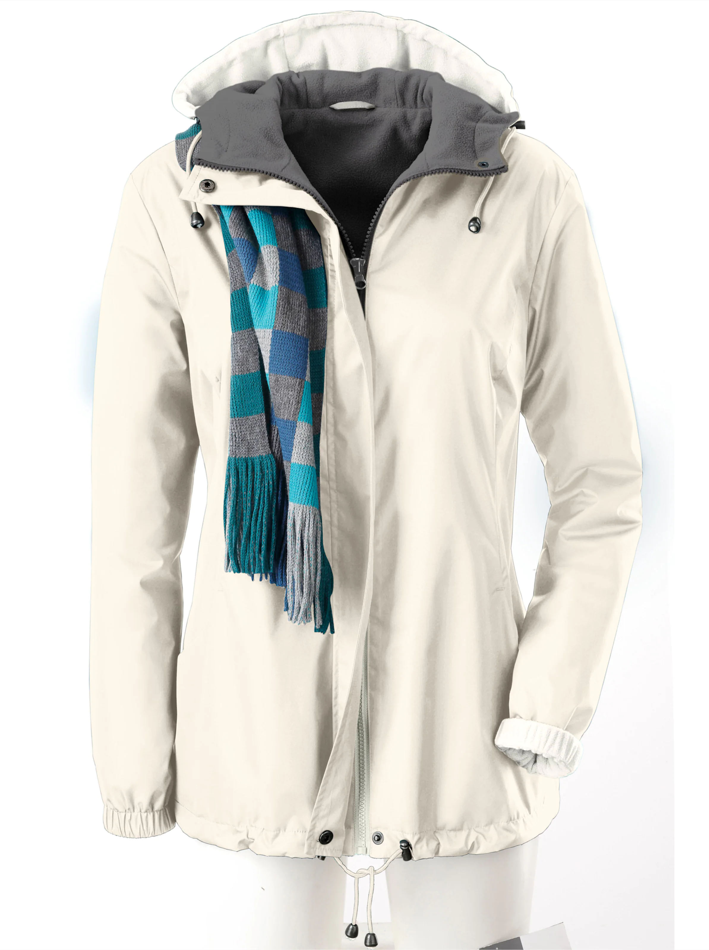 Funktionsjacke in wollweiß