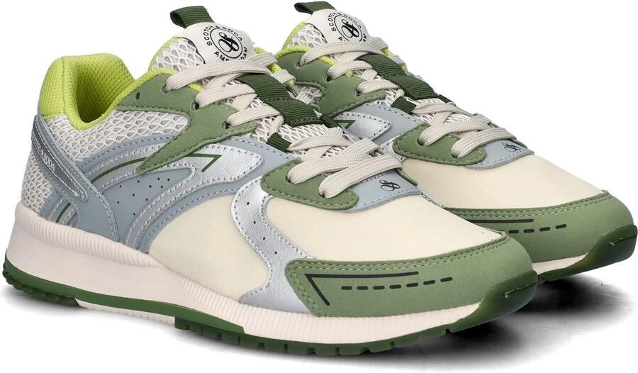 Scotch & Soda Vivex sneakers groen zilver