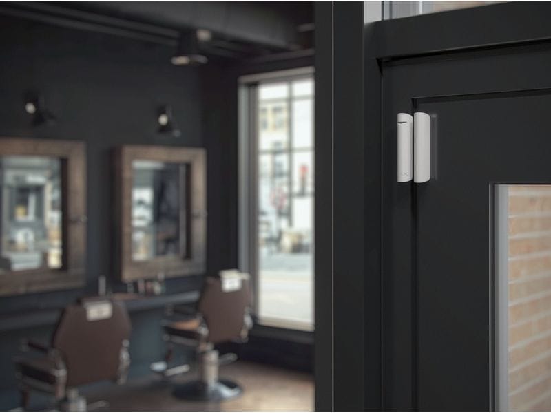 AJAX Öffnungsmelder Baseline DoorProtect Plus Jeweller Weis Kabelloser Magnetkontakt mit Erschütterungs- und Neigungssensoren