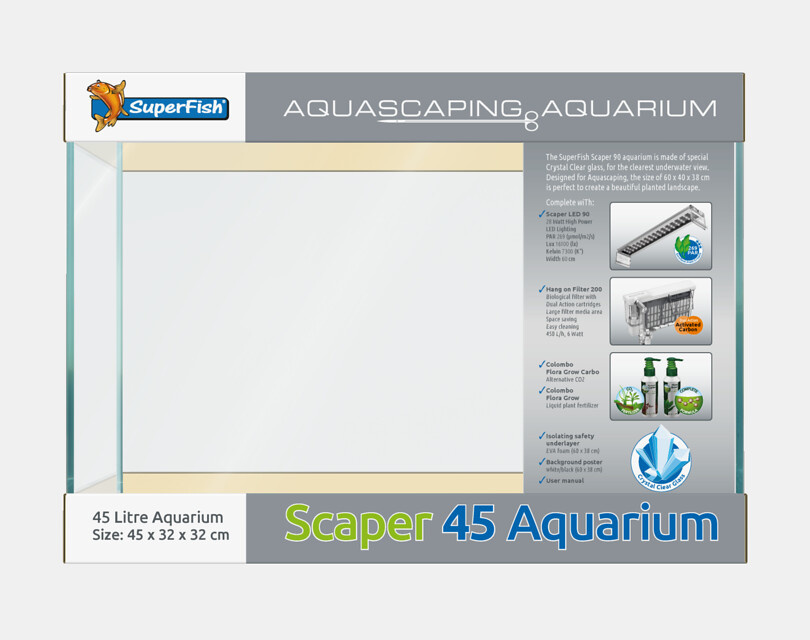 Superfish Scaper Aquarium 45 | Aquascaping
