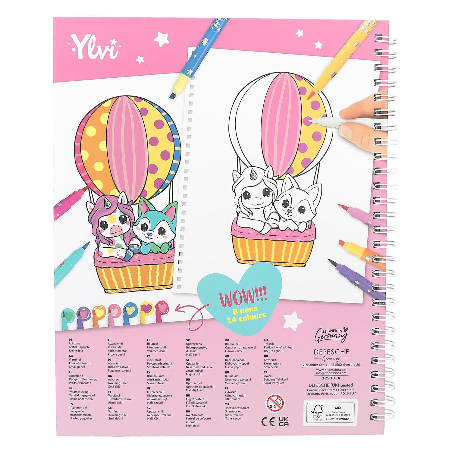 Ylvi Kleurboek met Viltstiften