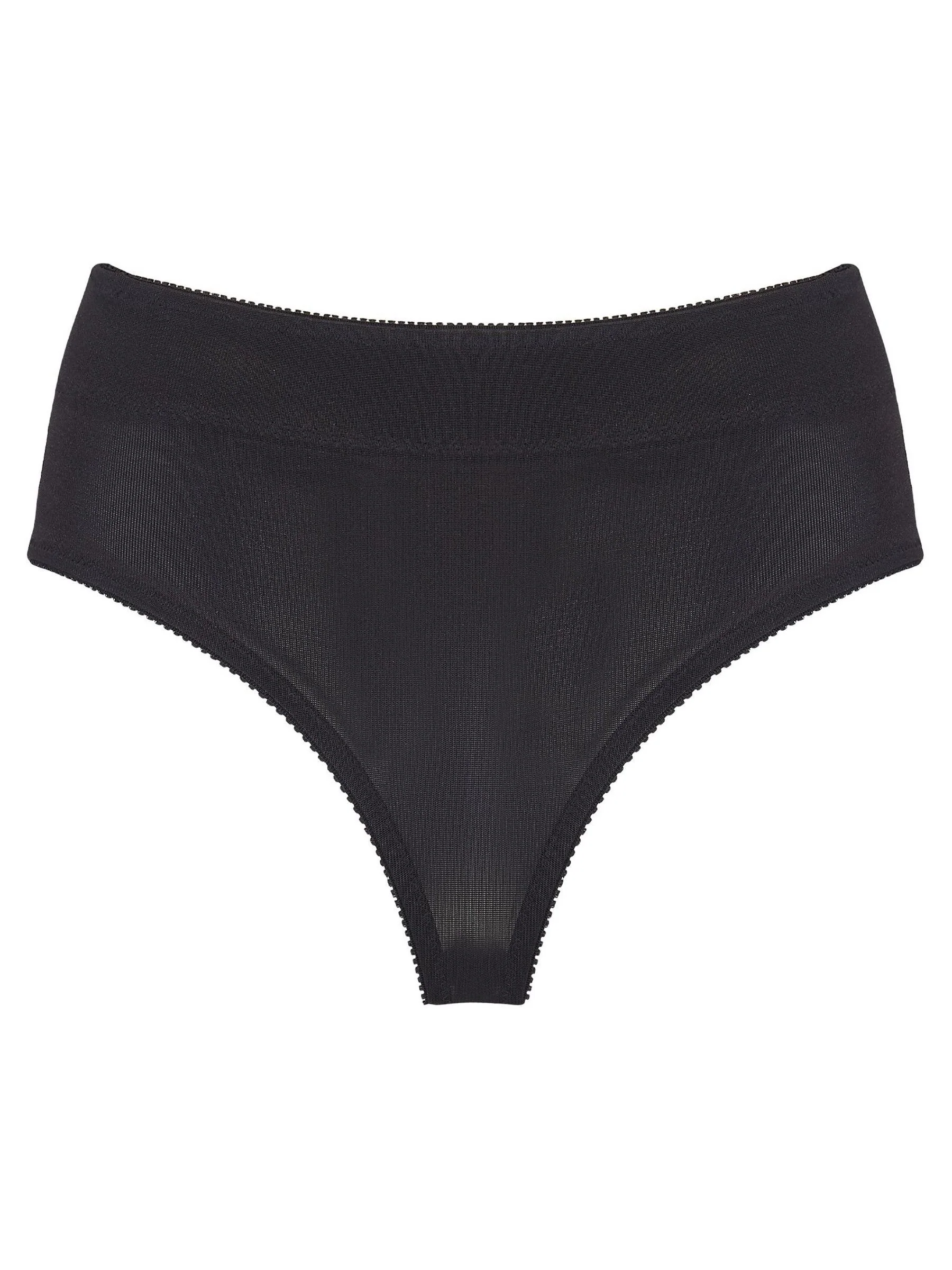 Zwart - Pour Moi - Hourglass Shapewear sterk buikcorrigerende string
