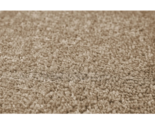 Velours tapijt Ines cappuccino 400 cm breed (per meter verkocht)