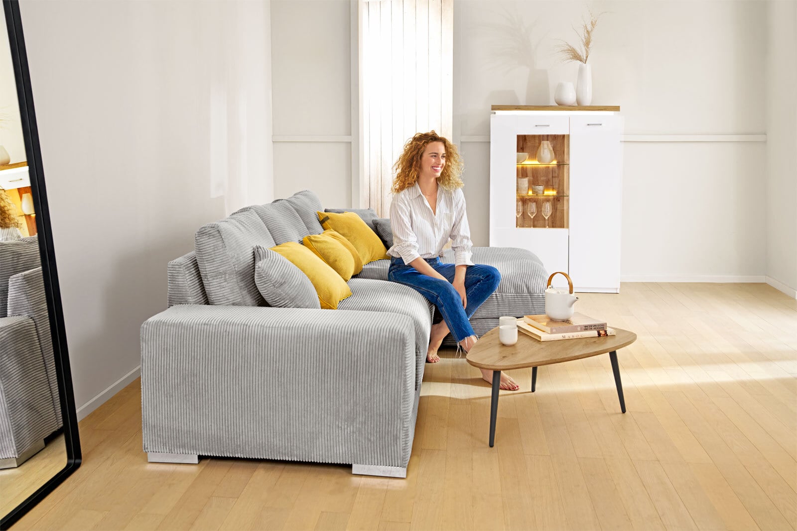 Couchtisch-Set Luka Metall Artisaneiche