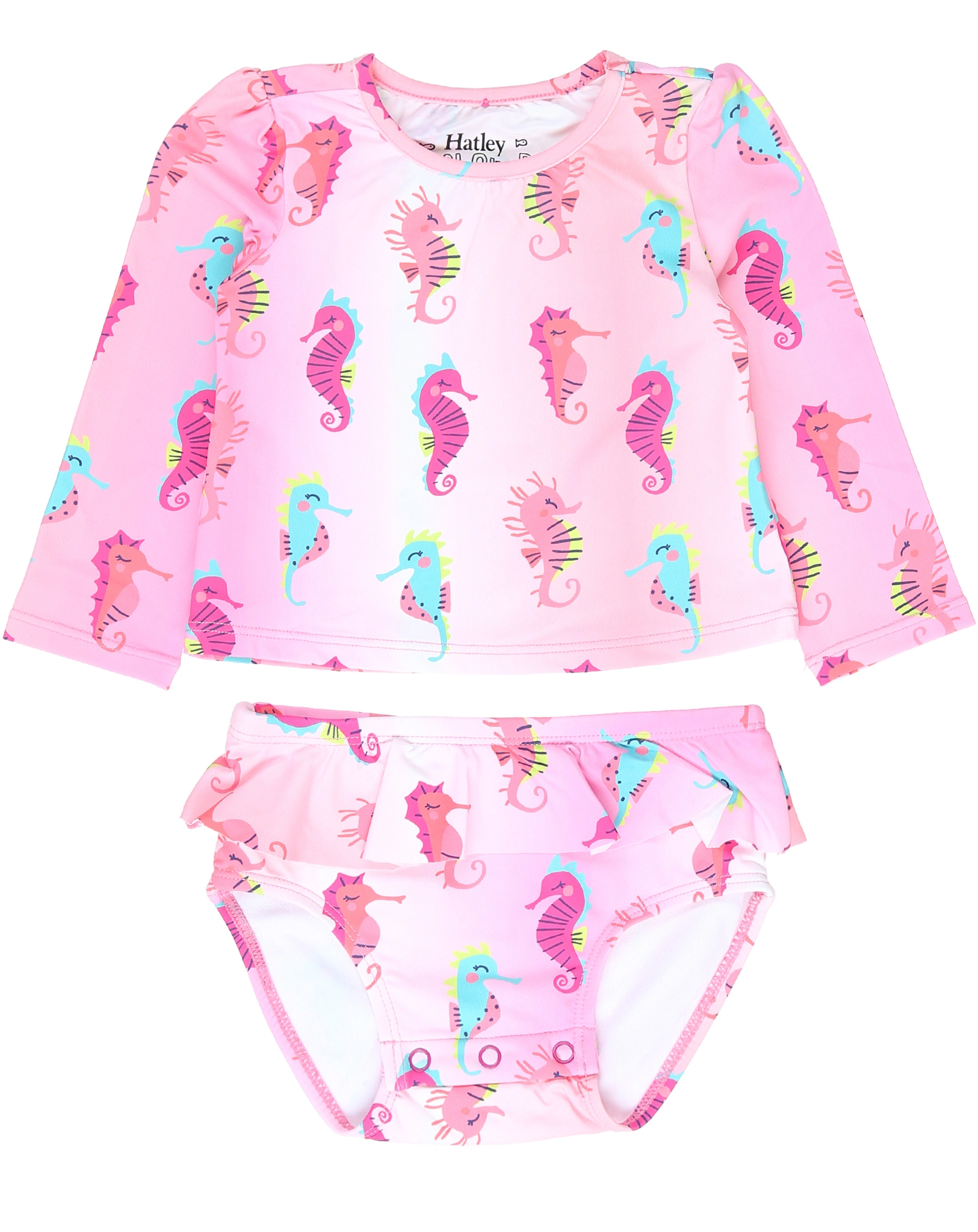 Schwimmanzug LITTLE SEA HORSES 2-teilig in rosa