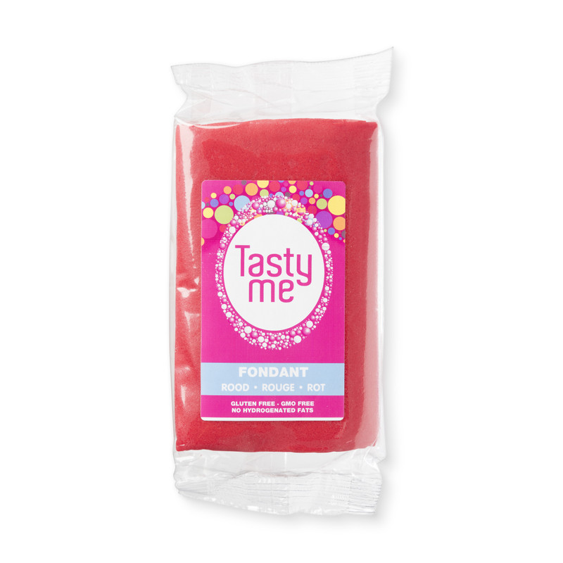 Tasty Me rolfondant - rood - 200 gram