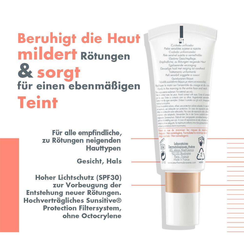 Avène Antirougeurs UNIFY getönte Gesichtspflege SPF 30