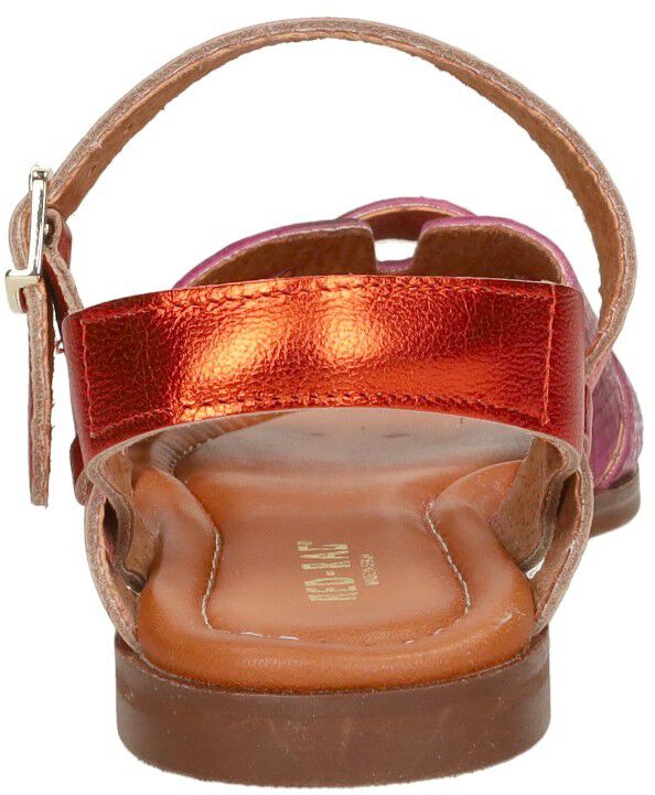 Red Rag Sandalen Plat fuchsia