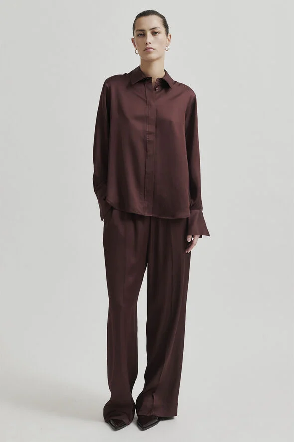 Second Female Livo Trousers Bitter chocolate