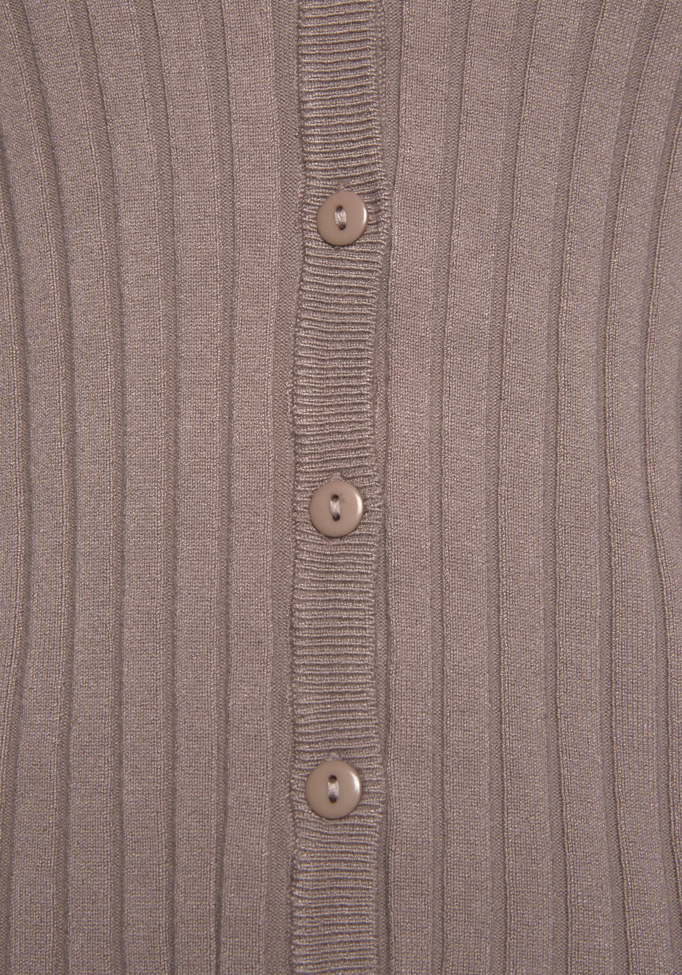 LASCANA Strickjacke in taupe
