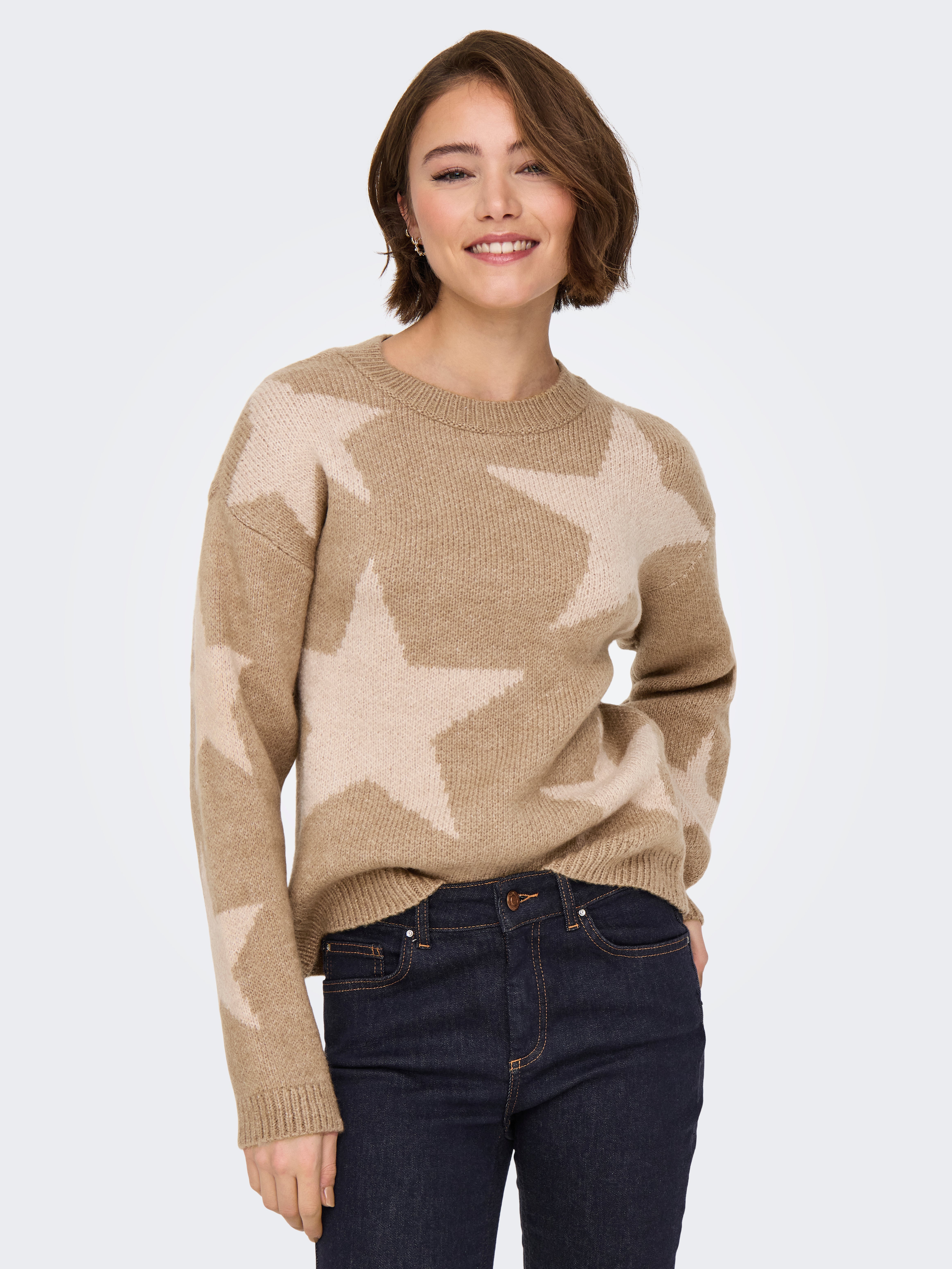 ONLJESSICA Strickpullover Toasted Coconut