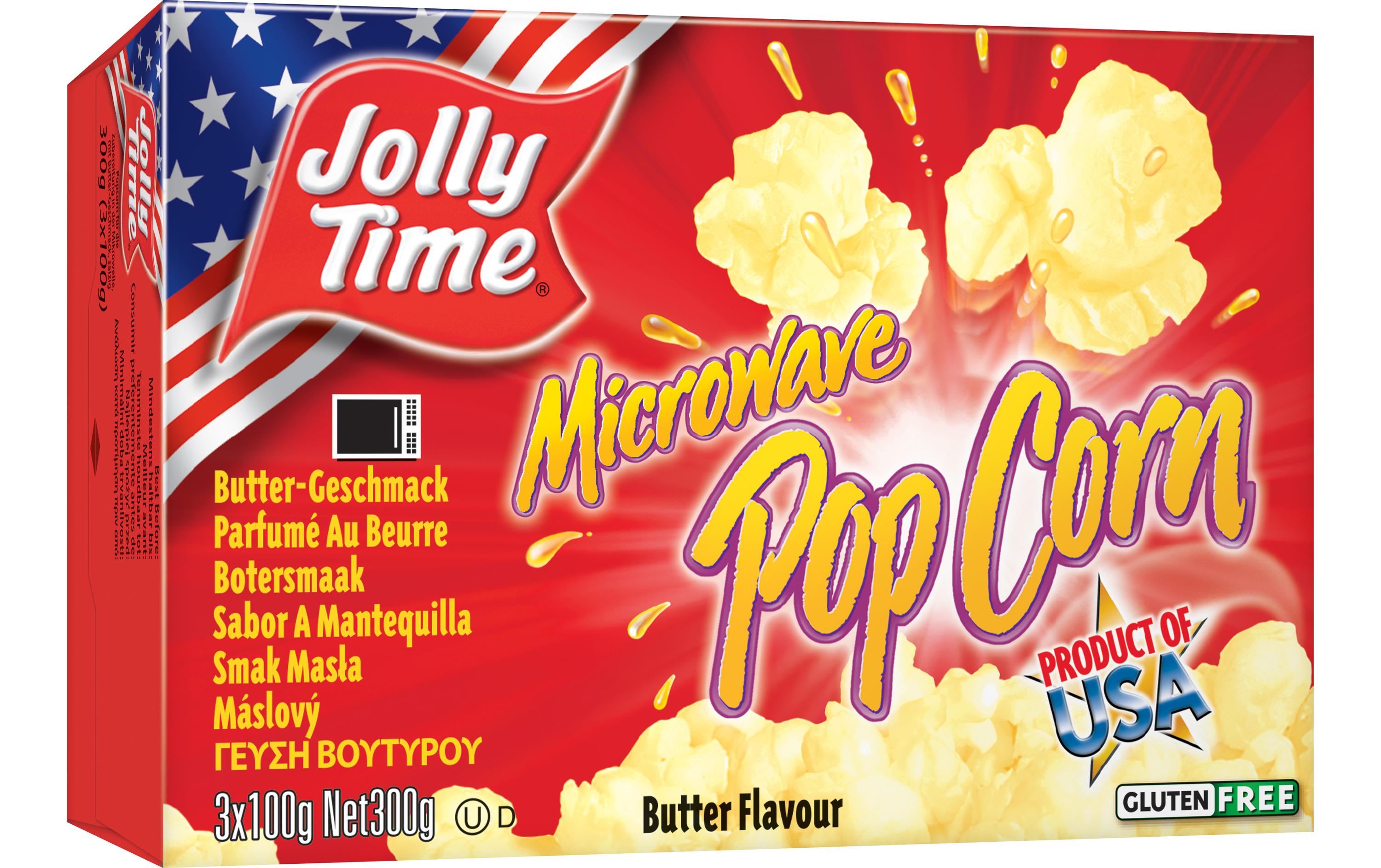Mikrowellen Pop Corn Butteraroma 3 x 100 gKnuspriges Mikrowellen-Popcorn