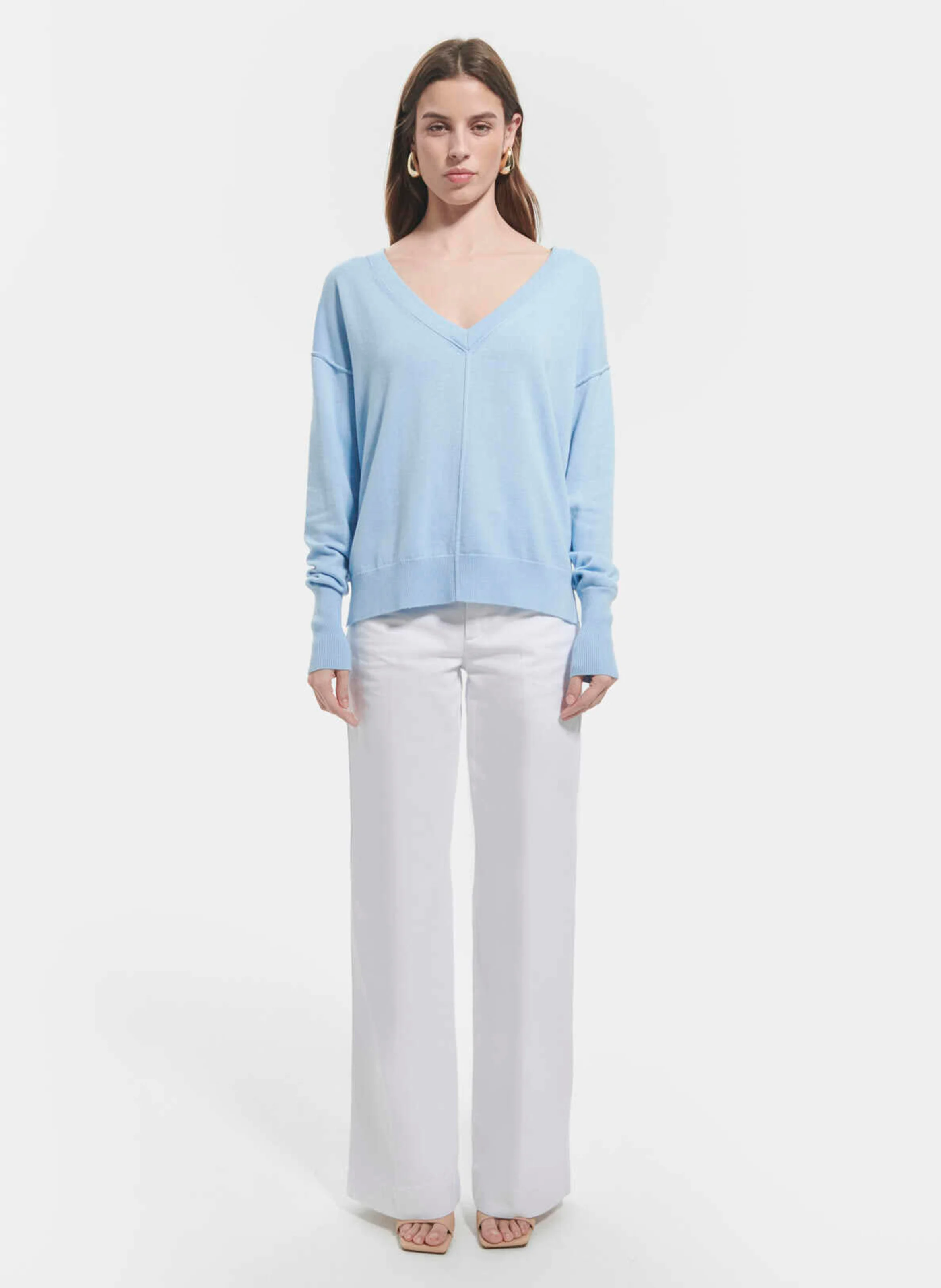 PUCCI - Pull droit en maille | Bleu