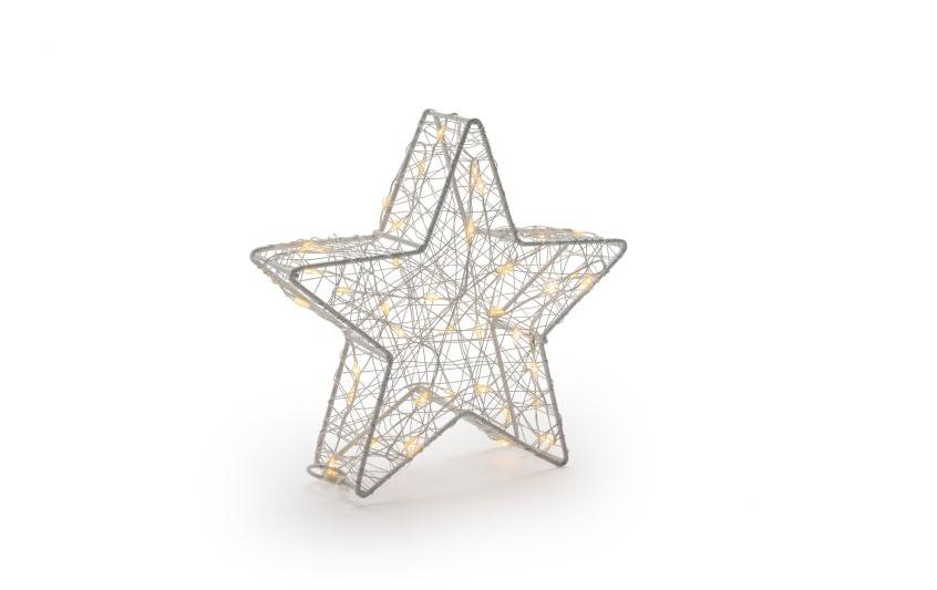 Tischdeko 3D Star Bianco S, 20 cmLED Weihnachtsdekoration