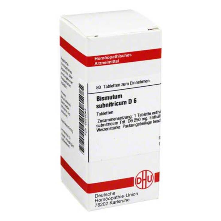 DHU Bismutum Subnitricum D 6 Tabletten, 80 St