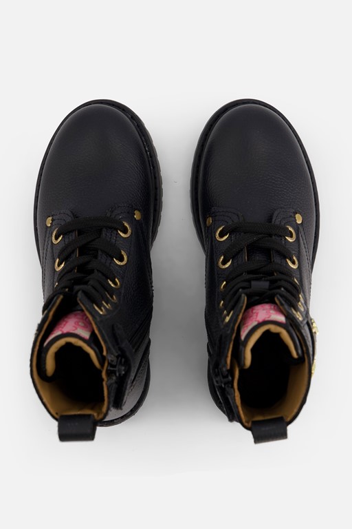 Develab Studs Veterboots zwart Leer