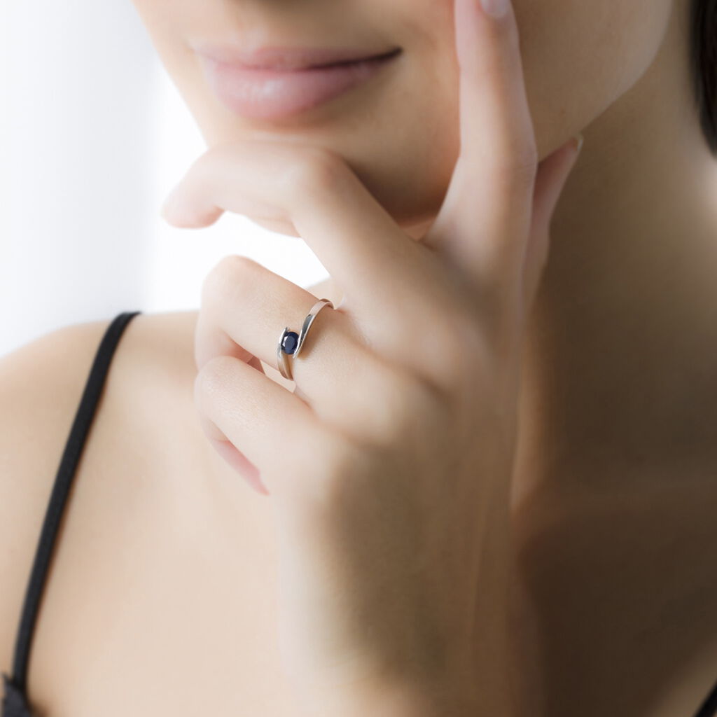 Bague Camilia Or Blanc Emeraude