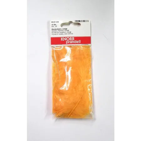 Knorr Prandell Marabufedern, orange, ca. 10cm, 15 Stück