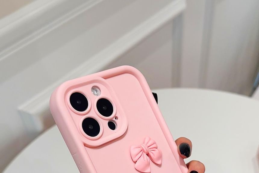 Tondephiry - Bow telefoonhoesje - iPhone 16 Pro Max / 16 Pro / 16 Plus / 16 / 15 Pro Max / 15 Pro / 15 Plus / 15 / 14 Pro Max / 14 Pro / 14 Plus / 14 / 13 Pro Max / 13 Pro / 13