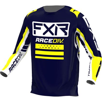 Maillot cross FXR CLUTCH PRO MIDNIGHT/WHITE/YELLOW 2022 - Bleu / Blanc