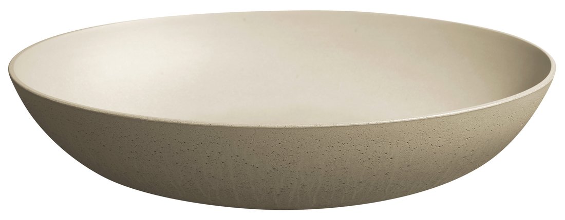 Sapho Formigo betonnen wastafel 60x40cm geel