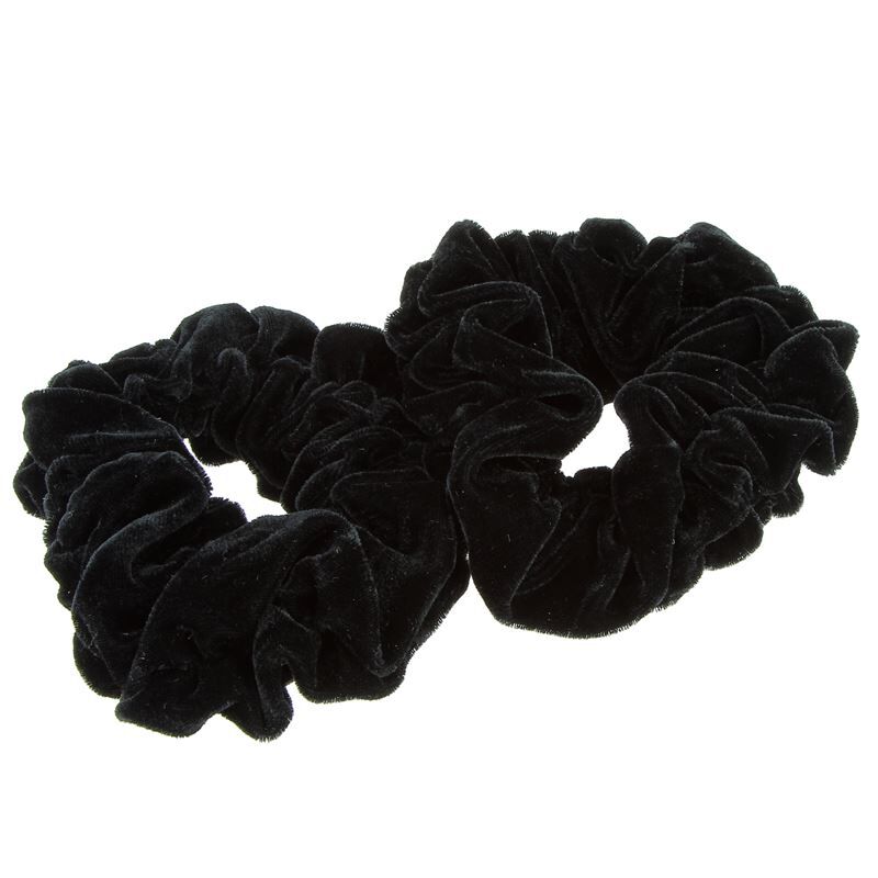 2 Chouchous velours XXL noir