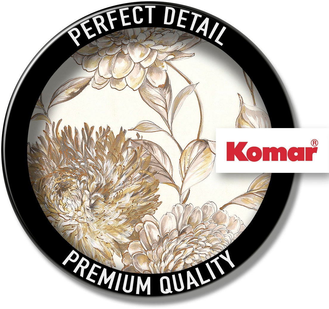 Komar Fototapete »Digitaldruck Vlies -  Vintage Chrysanthemum - Grösse 200 x 250 cm« bedruckt glatt Wohnzimmer, Schlafzimmer