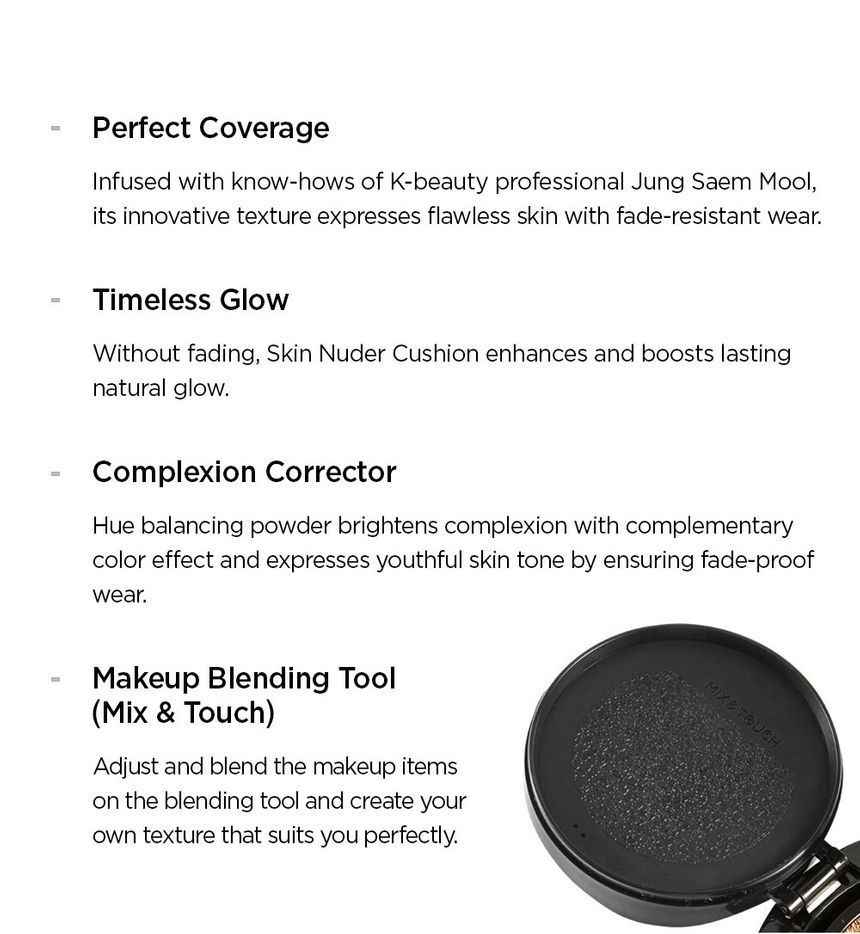 JUNG SAEM MOOL - Essential Skin Nuder Kussenset - 7 Kleuren