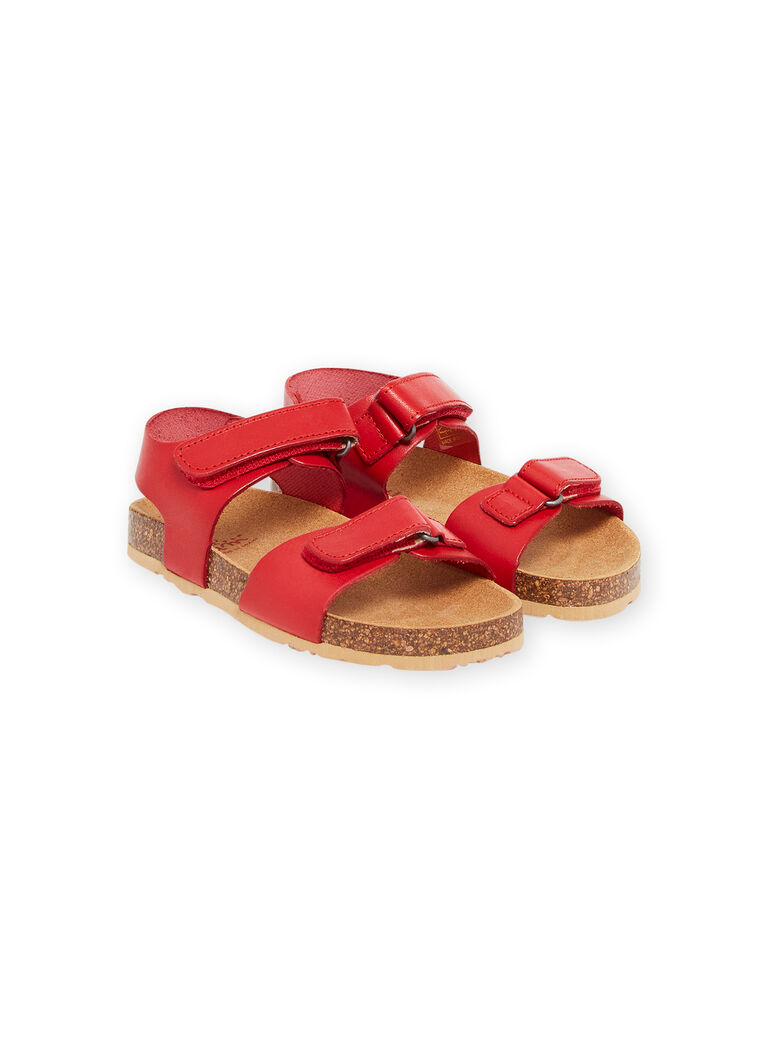 Sandales rouges enfant garçon