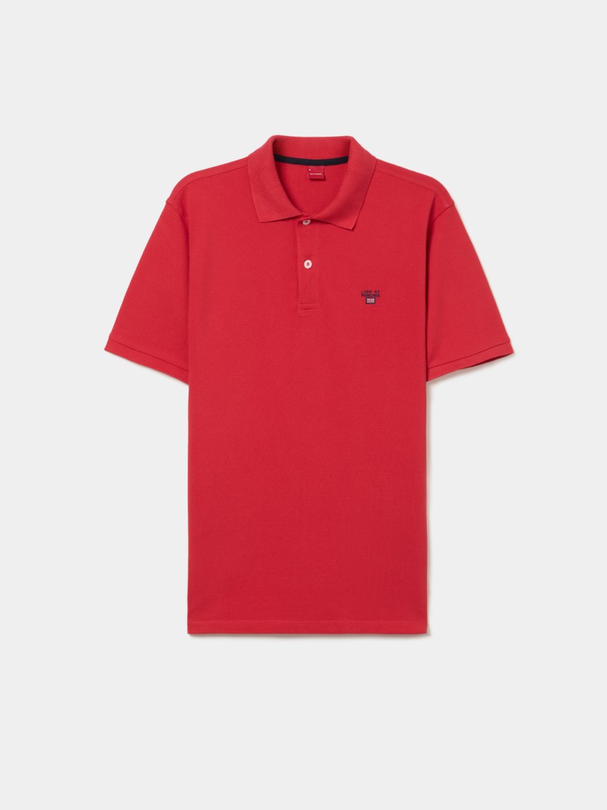 Polo piqué regular fit de algodão