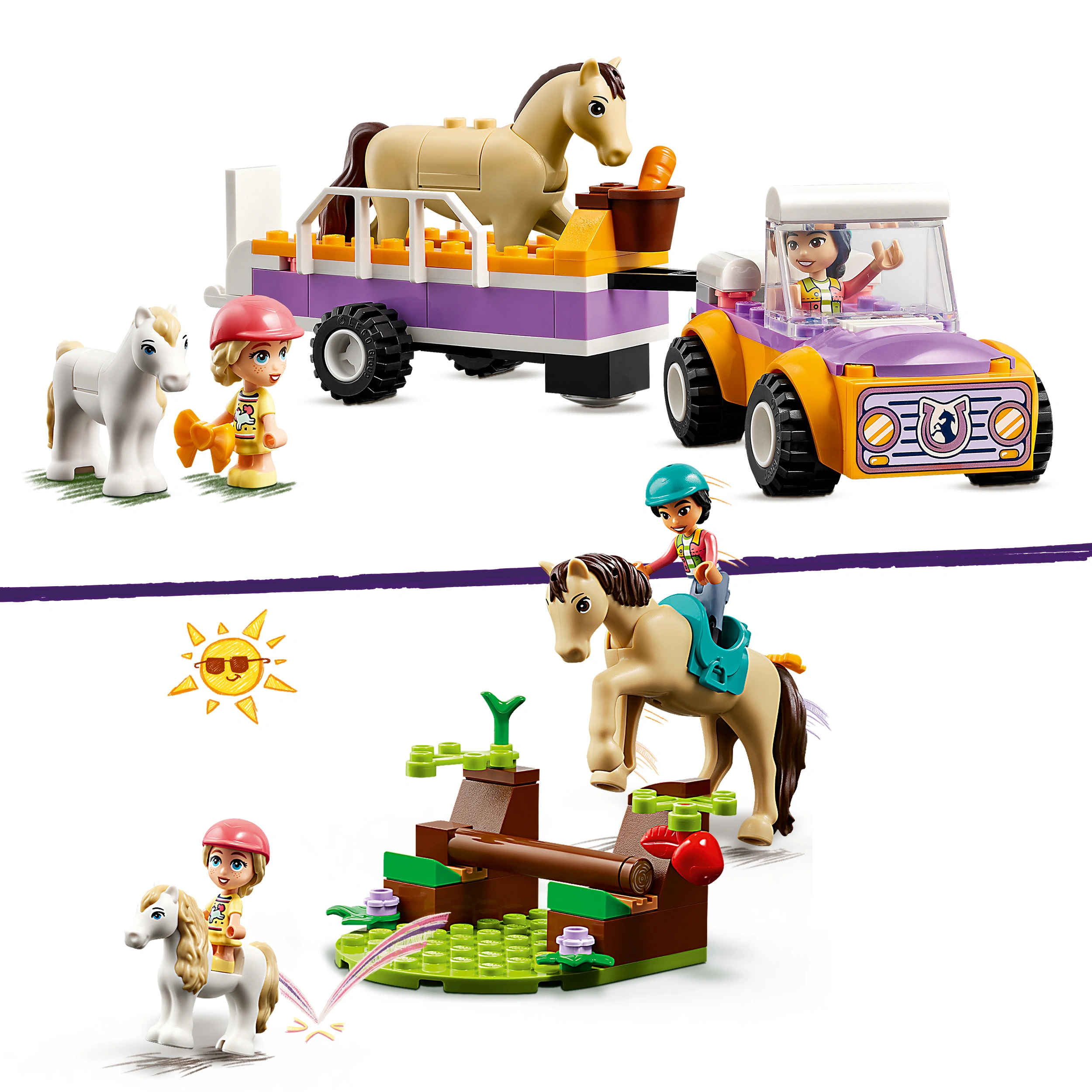 LEGO® Friends 42634 PFERDE- UND PONYANHÄNGER