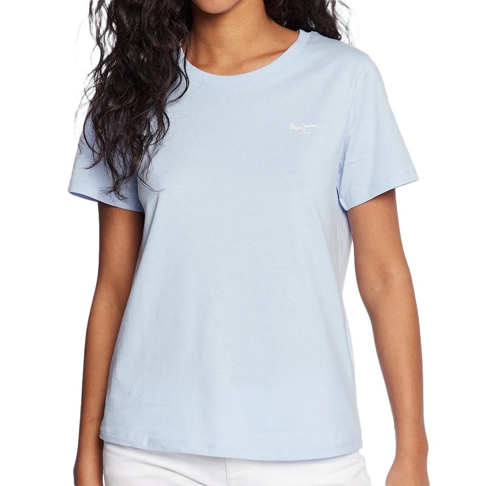 Pepe jeans T-shirt Bleu Femme Pepe Jeans Wendy Chest