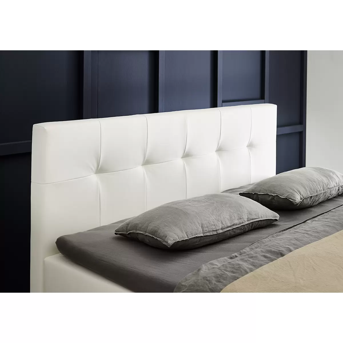 Boxspringbett CATANIA 160x200 weiss