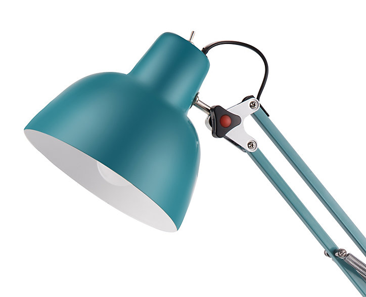 Lampe de table incandescent Ginaz GoodHome E14 bleu