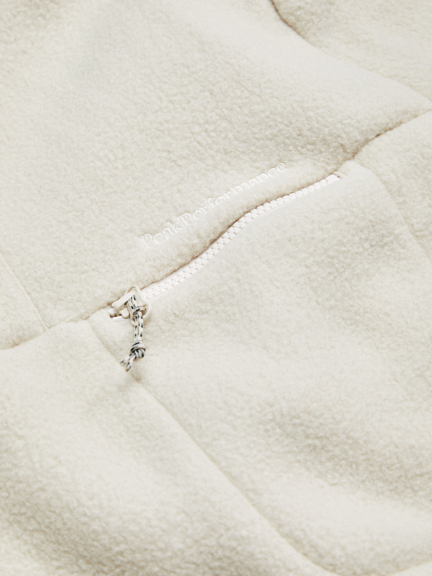 Fleece Snap T-Neck Herre Sand Fog