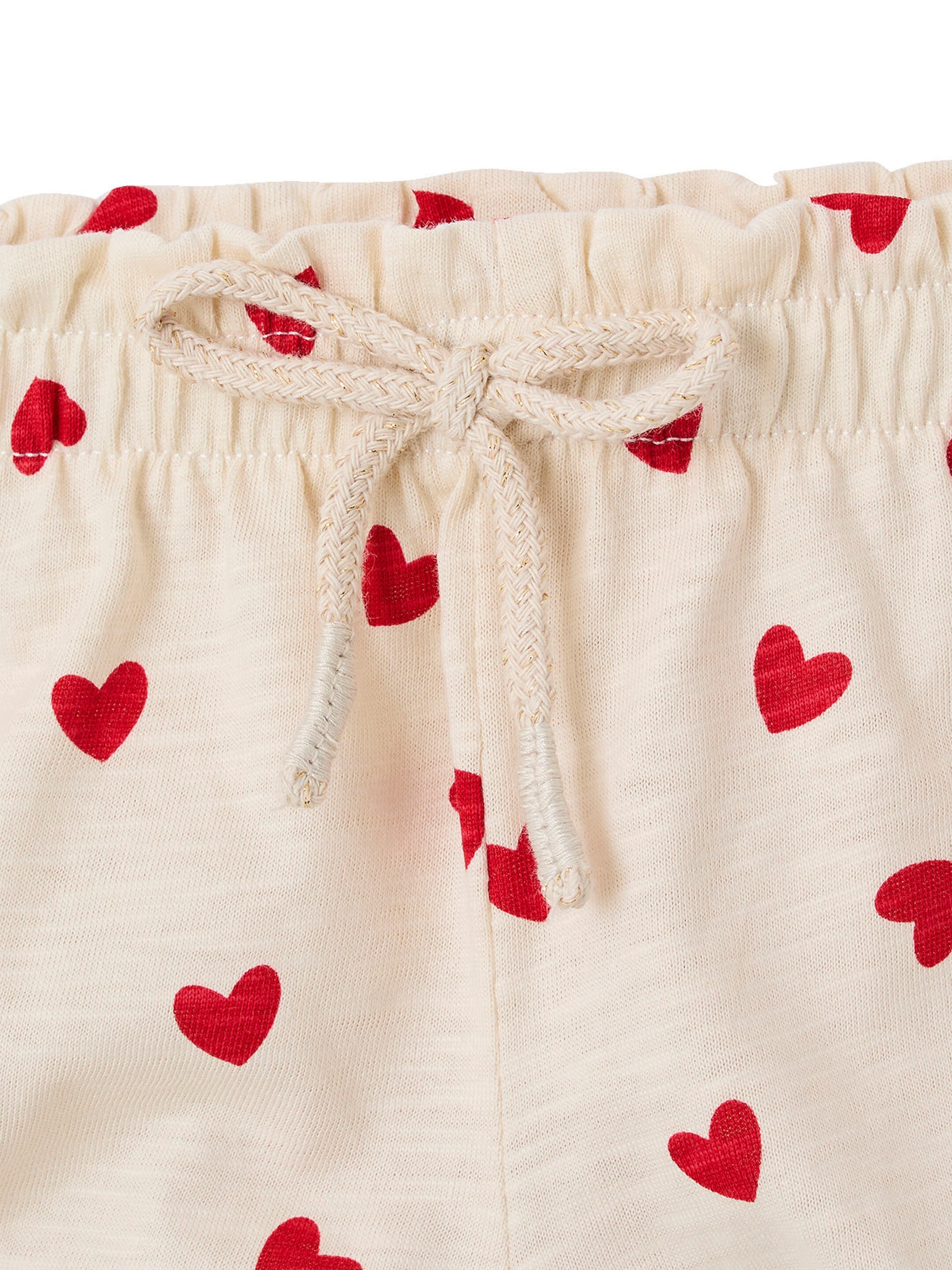 Vertbaudet Jersey-Shorts für Mädchen Baby vanille