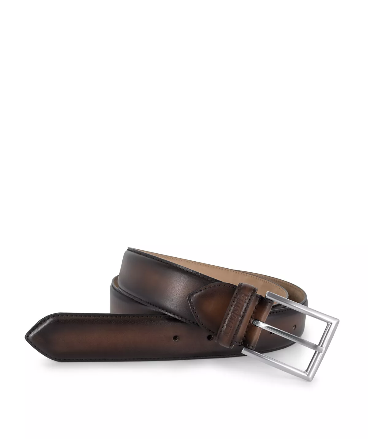 Ceinture Cuir Marron Patiné (nouveau modèle)