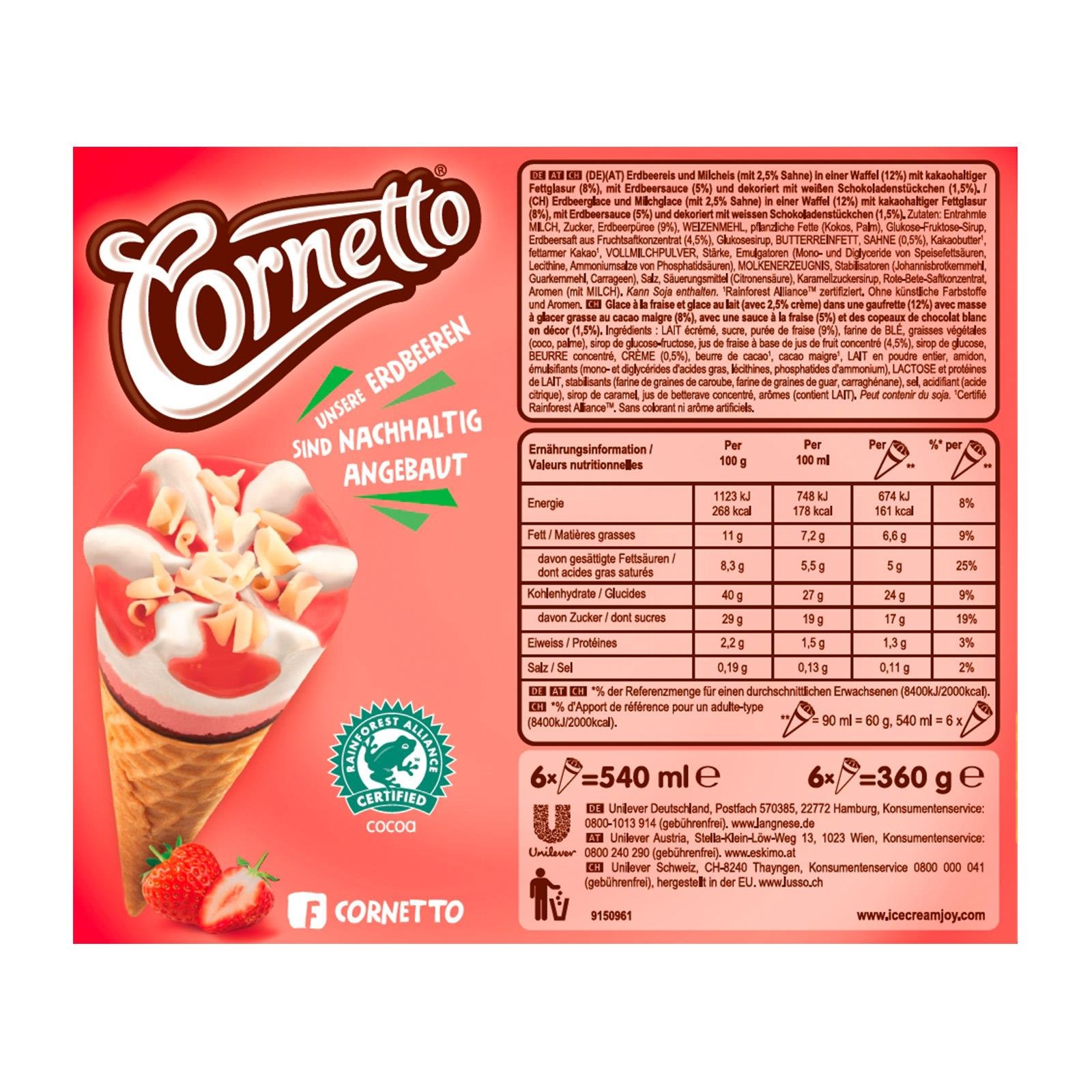 Eskimo Cornetto Erdbeer