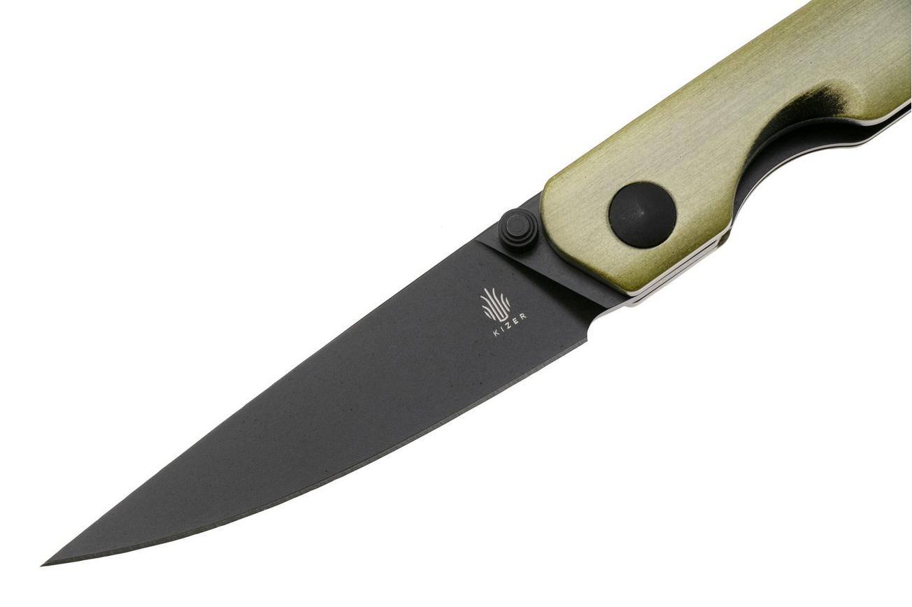 Kizer Shot V3677C2, Black 154CM, Bronze Aluminium zakmes, Evgeniy Bulichev design